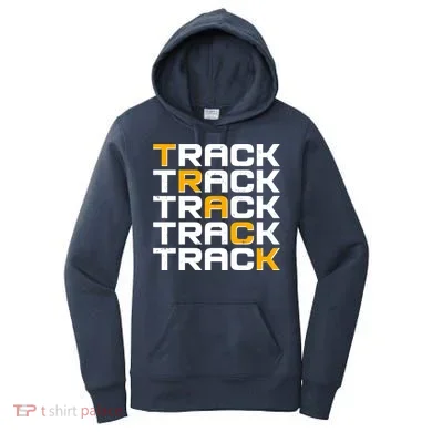 Cool Modern Track & Field Pattern Women's Hoodie