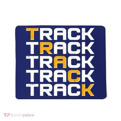 Cool Modern Track & Field Pattern Mousepad