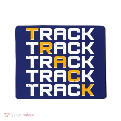 Cool Modern Track & Field Pattern Mousepad