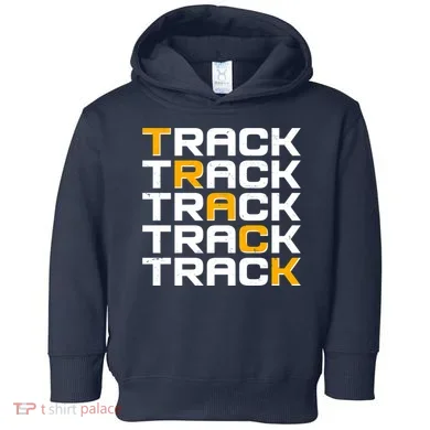 Cool Modern Track & Field Pattern Toddler Hoodie