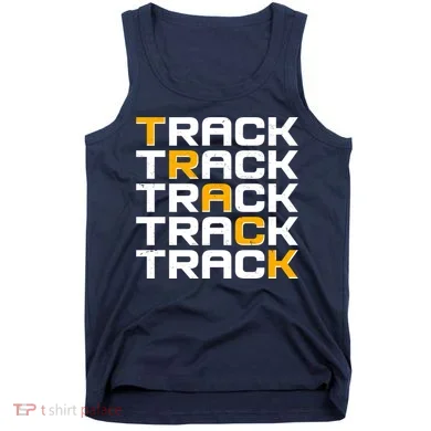 Cool Modern Track & Field Pattern Tank Top