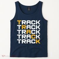 Cool Modern Track & Field Pattern Tank Top thumb 2