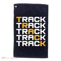 Cool Modern Track & Field Pattern Golf Towel thumb 0