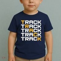 Cool Modern Track & Field Pattern Toddler T-Shirt thumb 2