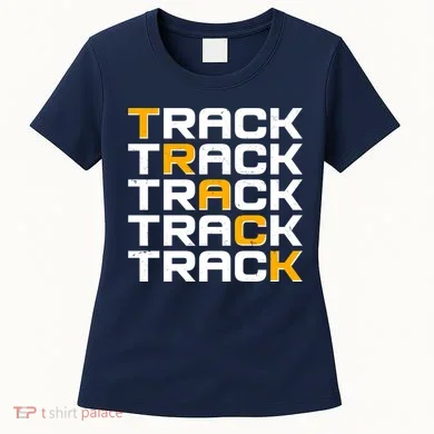 Cool Modern Track & Field Pattern Women's T-Shirt