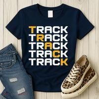Cool Modern Track & Field Pattern Women's T-Shirt thumb 3