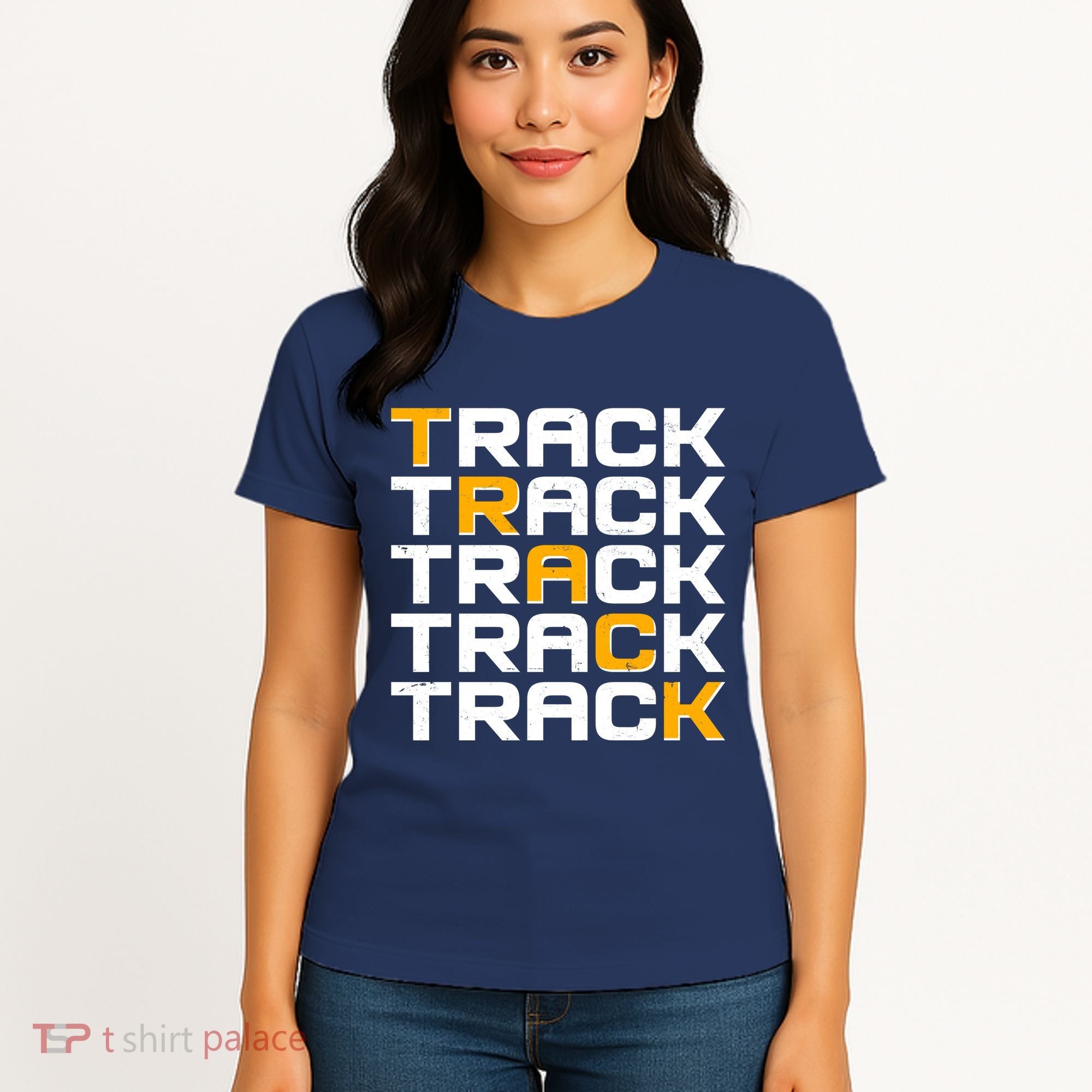 Cool Modern Track & Field Pattern Women's T-Shirt