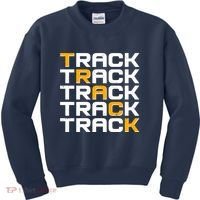 Cool Modern Track & Field Pattern Kids Sweatshirt thumb 0