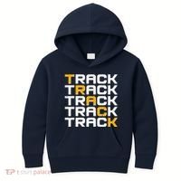 Cool Modern Track & Field Pattern Kids Hoodie thumb 0