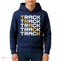 Cool Modern Track & Field Pattern Kids Hoodie thumb 4