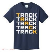 Cool Modern Track & Field Pattern Kids T-Shirt thumb 0