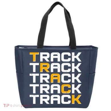 Cool Modern Track & Field Pattern Tote Bag