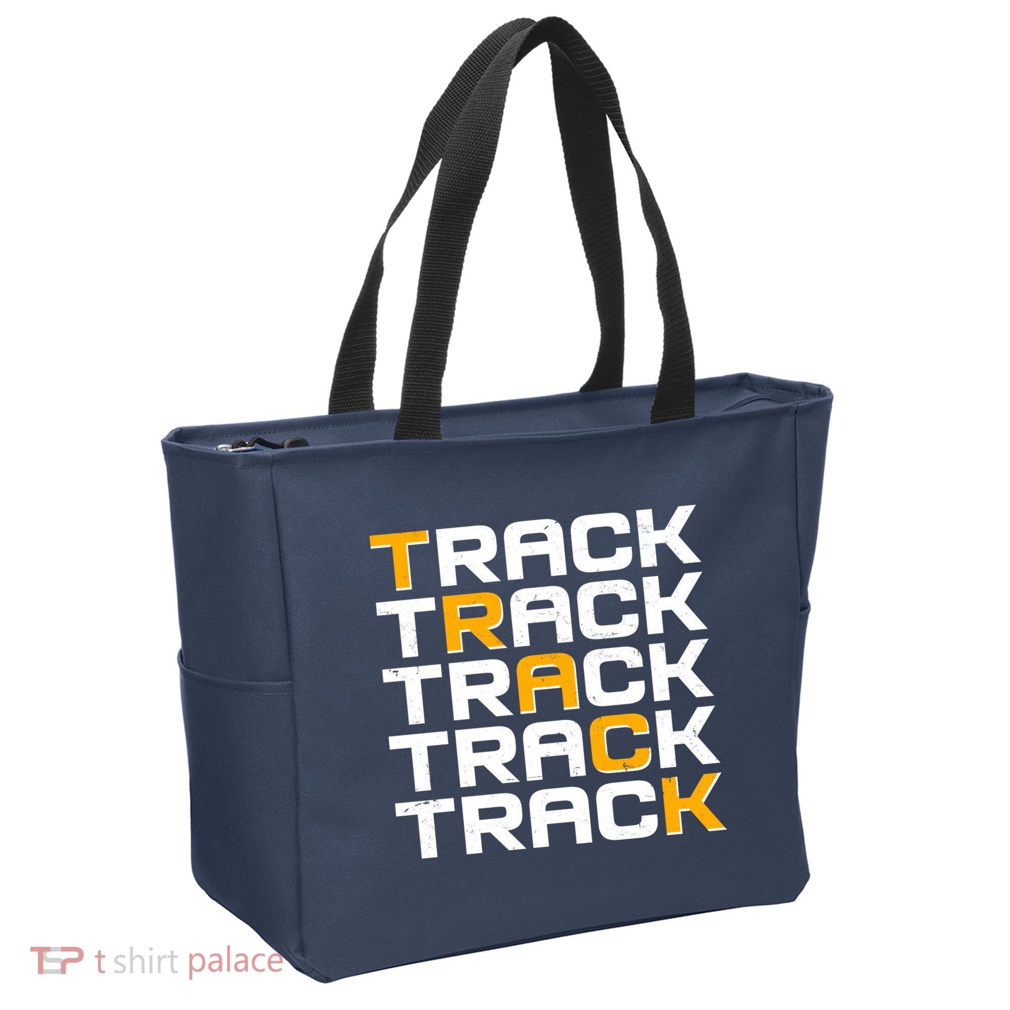 Cool Modern Track & Field Pattern Tote Bag