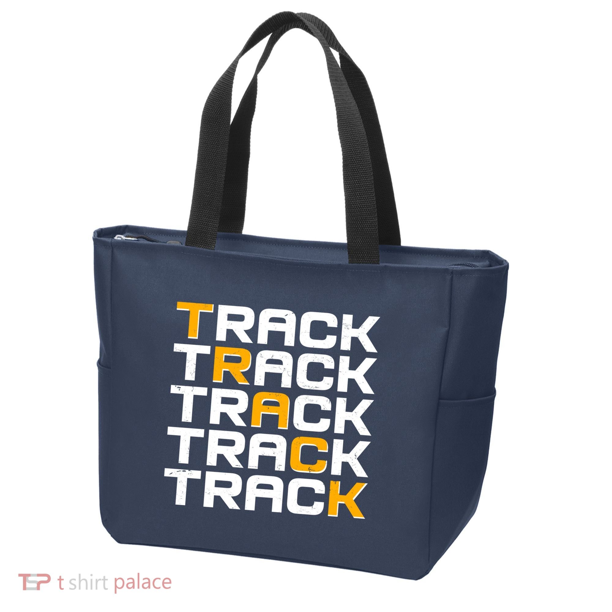 Cool Modern Track & Field Pattern Tote Bag