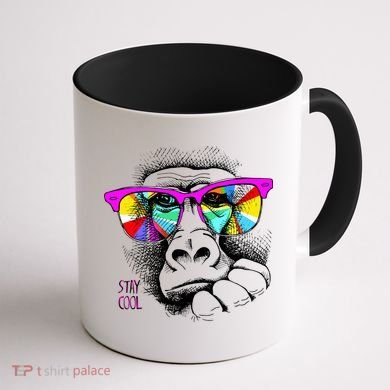 Cool Monkey Coffee Mug back