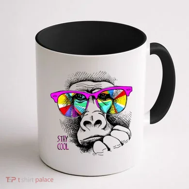 Cool Monkey Coffee Mug back