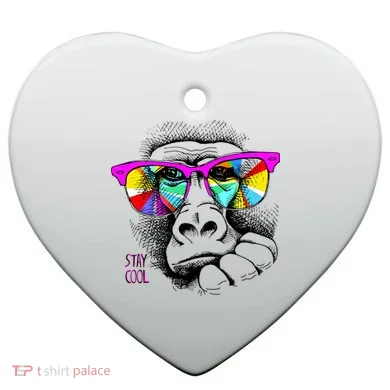 Cool Monkey Ceramic Ornament