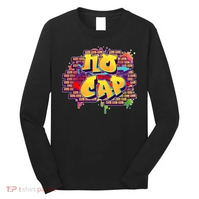 Cool No Cap Wall Graffiti Long Sleeve Shirt
