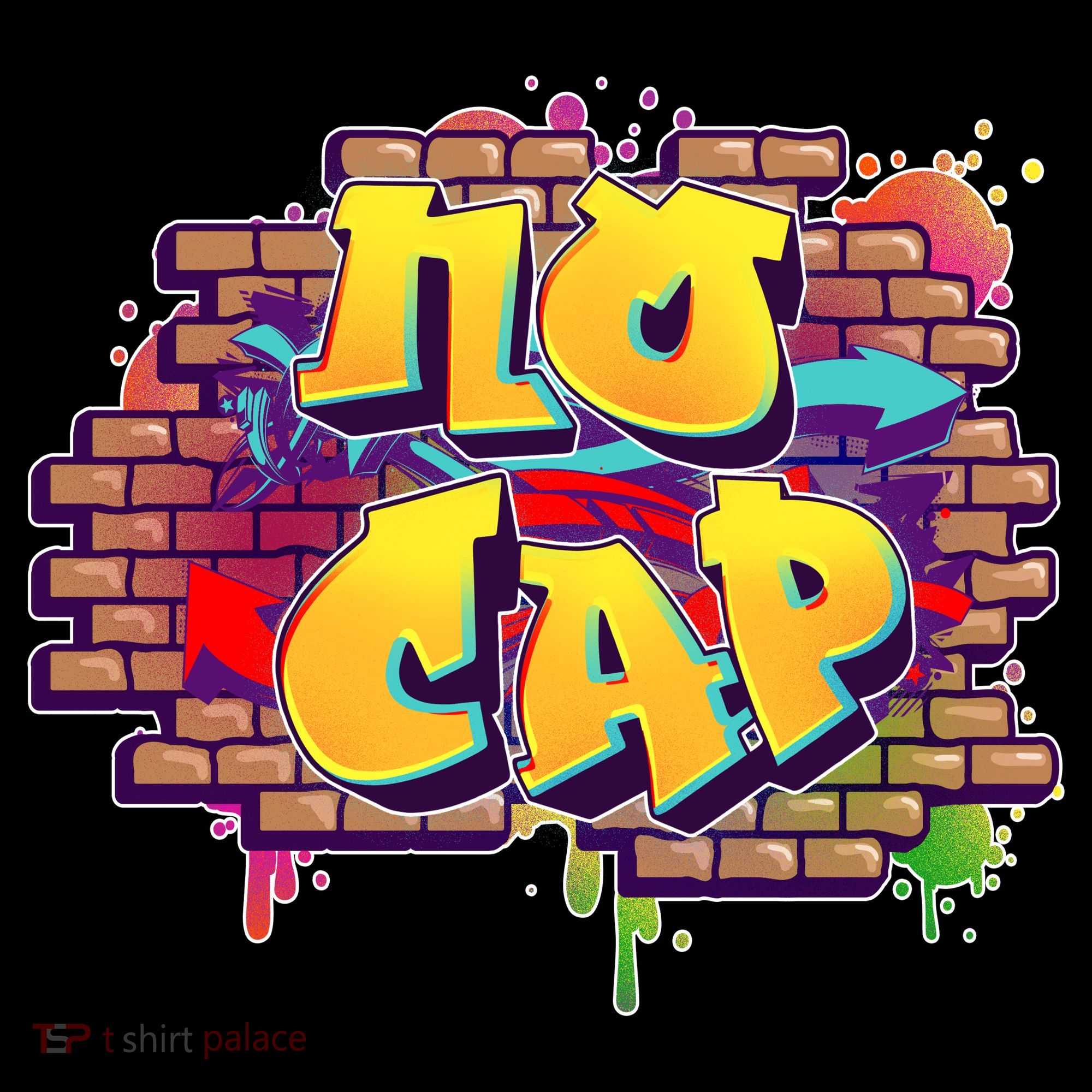 Cool No Cap Wall Graffiti  Women's Hoodie