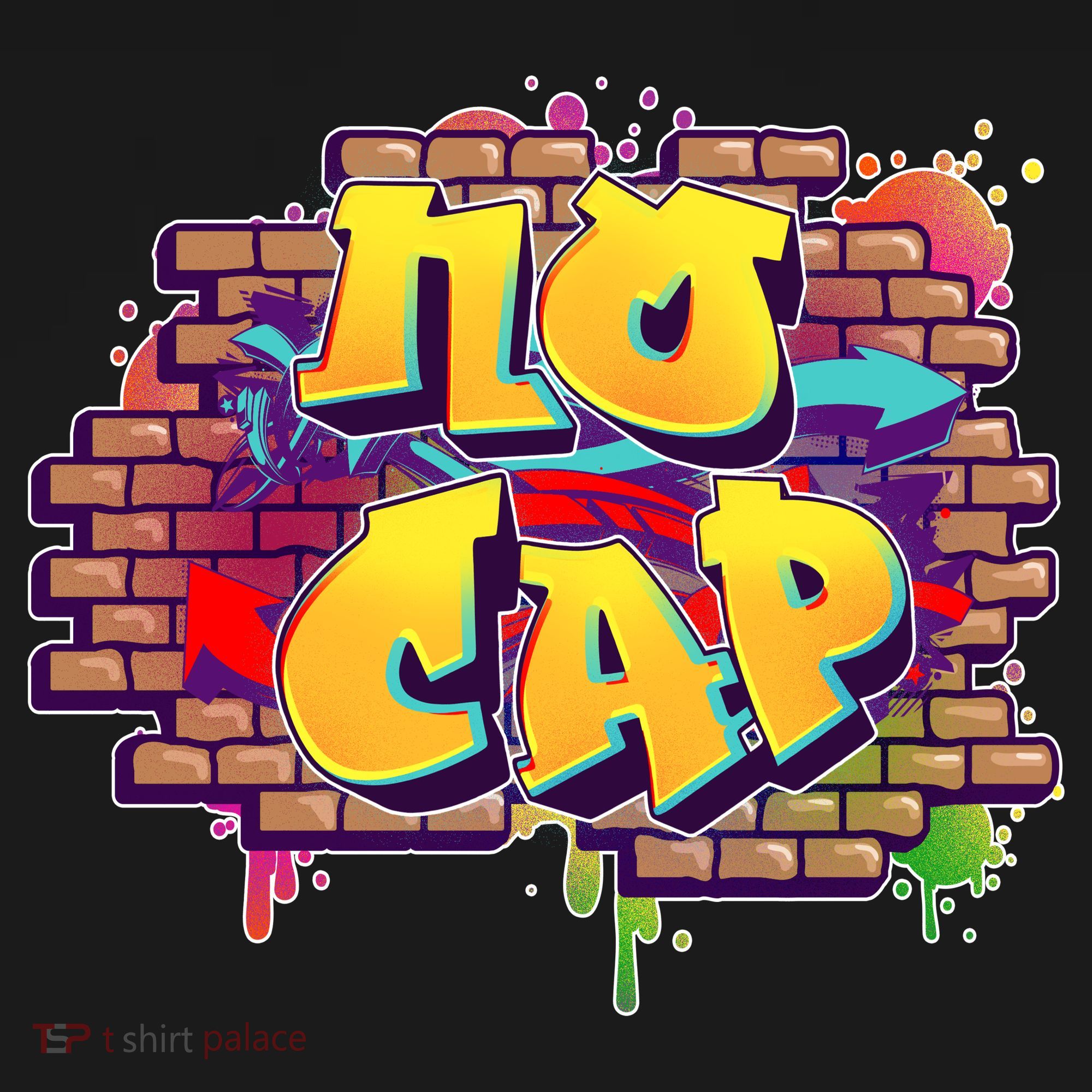 Cool No Cap Wall Graffiti  Tank Top