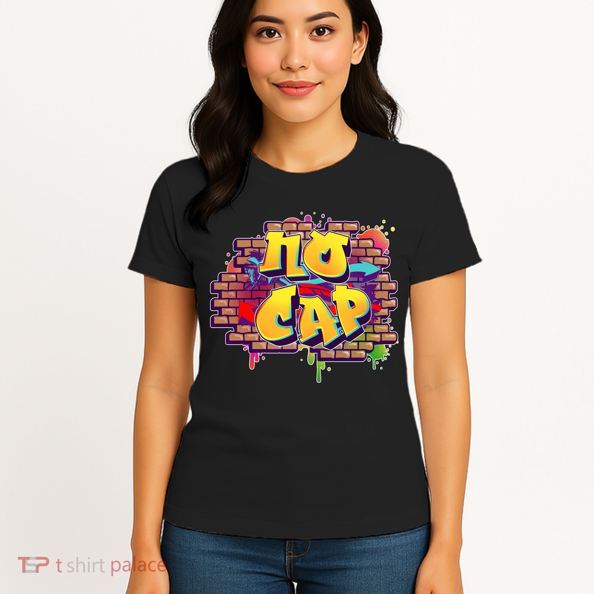 Cool No Cap Wall Graffiti  Women's T-Shirt