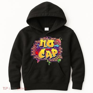 Cool No Cap Wall Graffiti  Kids Hoodie