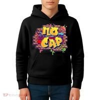 Cool No Cap Wall Graffiti  Kids Hoodie thumb 4