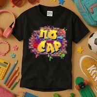 Cool No Cap Wall Graffiti  Kids T-Shirt thumb 3