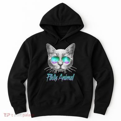 Cool Party Animal Cat Hoodie