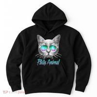 Cool Party Animal Cat Hoodie thumb 0