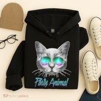 Cool Party Animal Cat Hoodie thumb 4