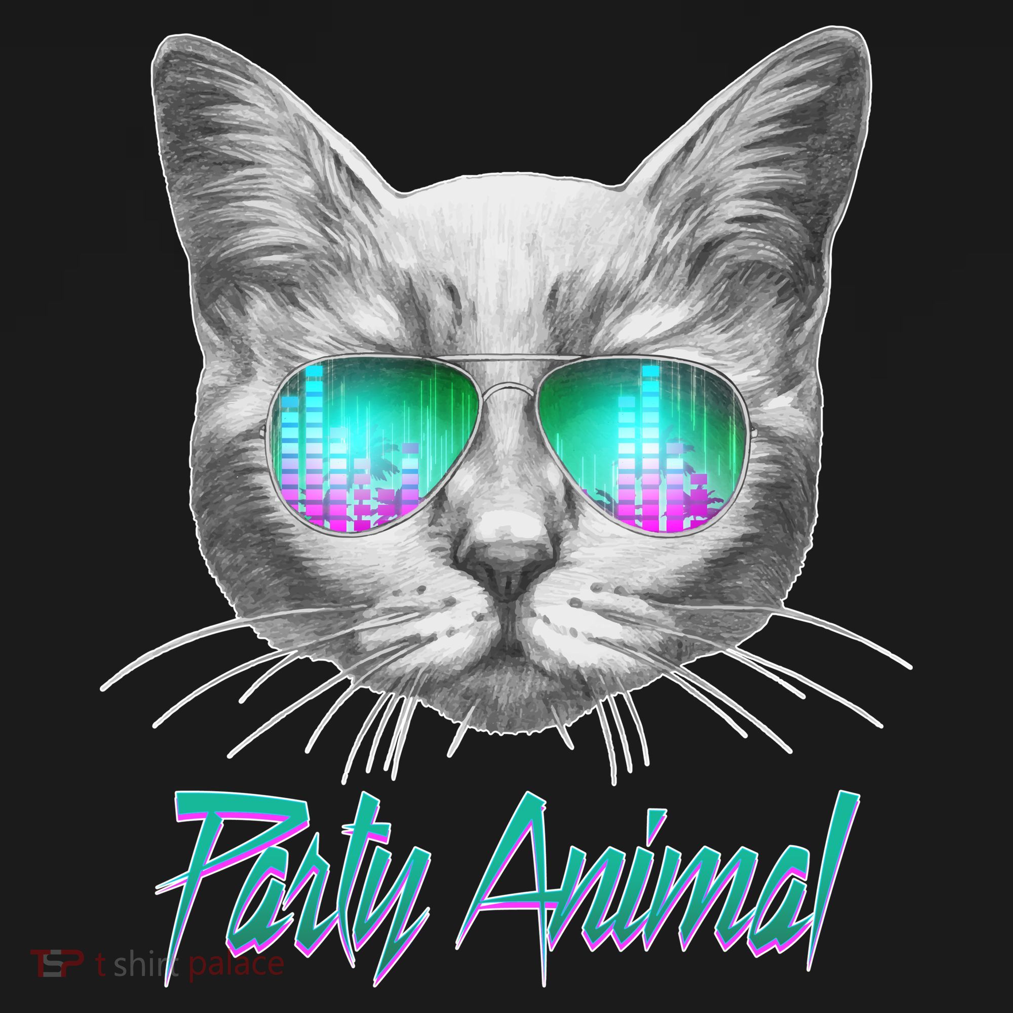 Cool Party Animal Cat Apron