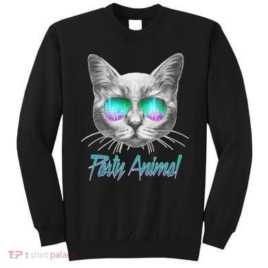 Cool Party Animal Cat Sweatshirt