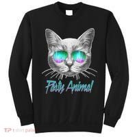 Cool Party Animal Cat Sweatshirt thumb 0