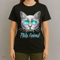 Cool Party Animal Cat T-Shirt thumb 4