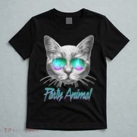 Cool Party Animal Cat T-Shirt thumb 5