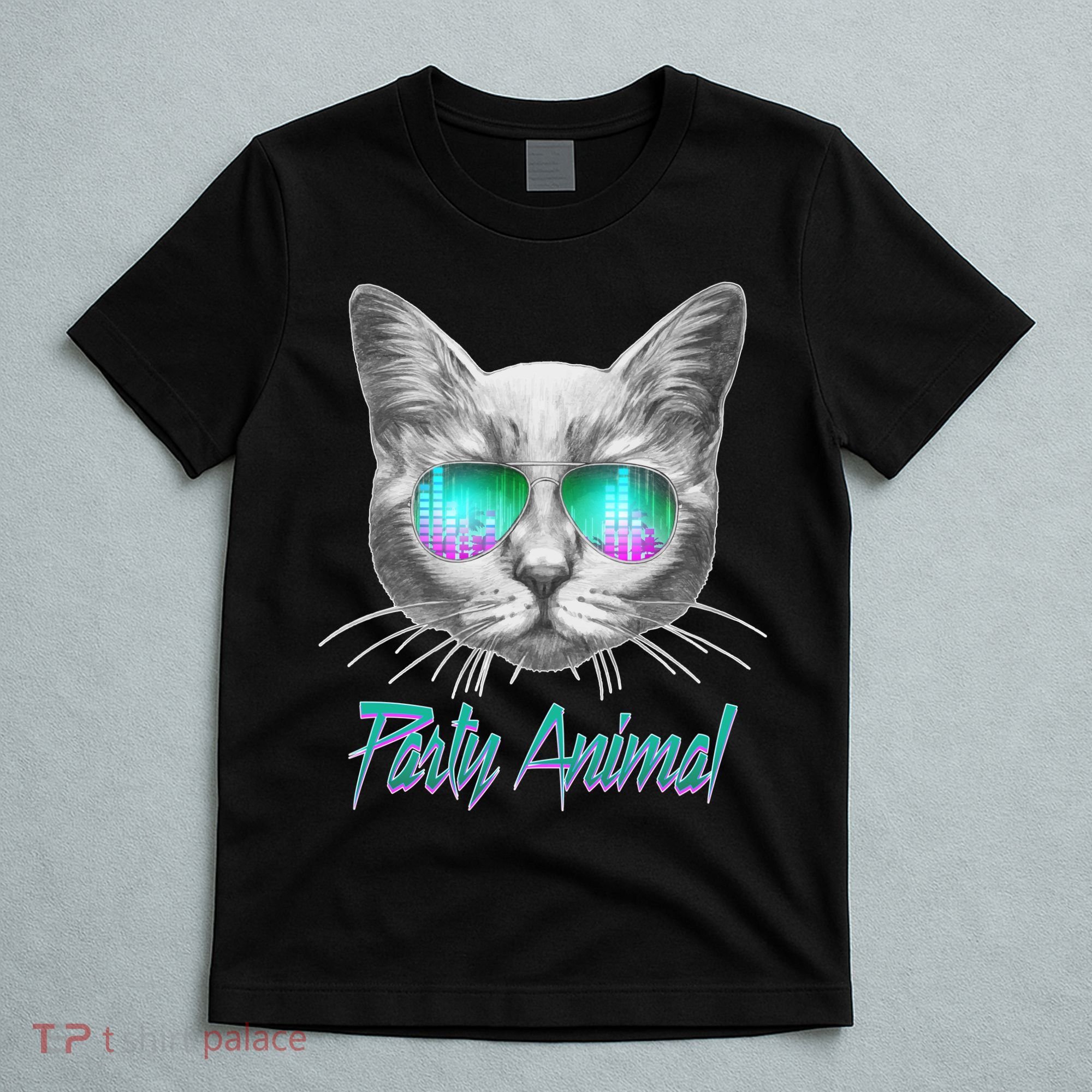 Cool Party Animal Cat T-Shirt