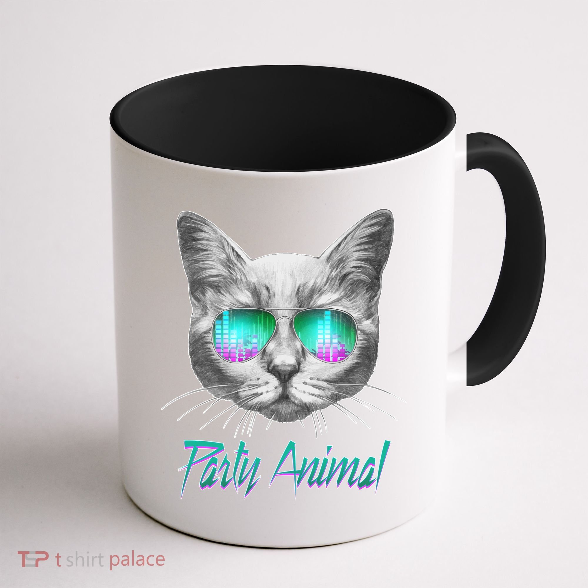 Cool Party Animal Cat Coffee Mug