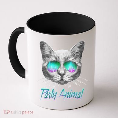 Cool Party Animal Cat Coffee Mug