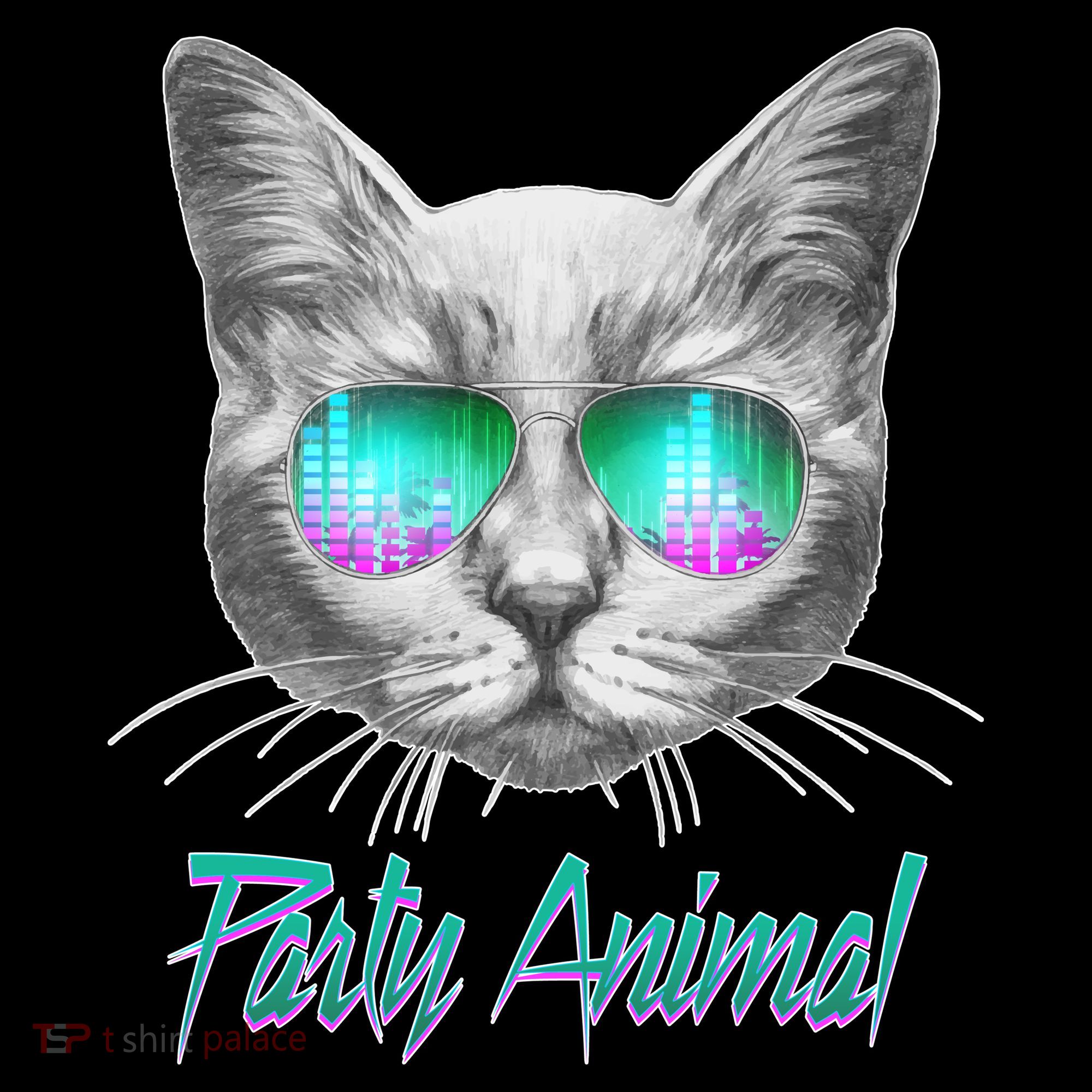 Cool Party Animal Cat Coaster
