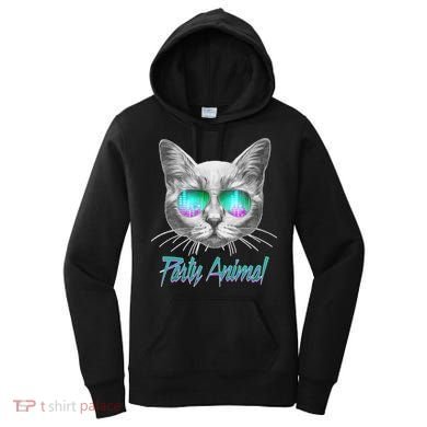 Cool Party Animal Cat Women's Hoodie