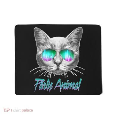 Cool Party Animal Cat Mousepad