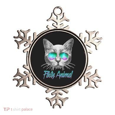 Cool Party Animal Cat Ornament