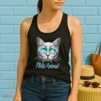 Cool Party Animal Cat Women's Tank Top thumb 2