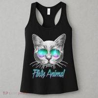 Cool Party Animal Cat Women's Tank Top thumb 3