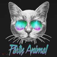 Cool Party Animal Cat Baby Bodysuit thumb 2