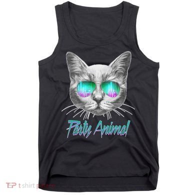 Cool Party Animal Cat Tank Top