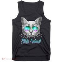 Cool Party Animal Cat Tank Top thumb 0