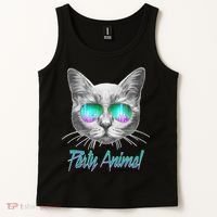 Cool Party Animal Cat Tank Top thumb 2