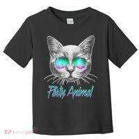 Cool Party Animal Cat Toddler T-Shirt thumb 0